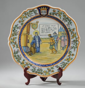 Henriot Quimper French Faience Plate