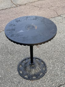 Painted Cast Aluminum Zodiac Table