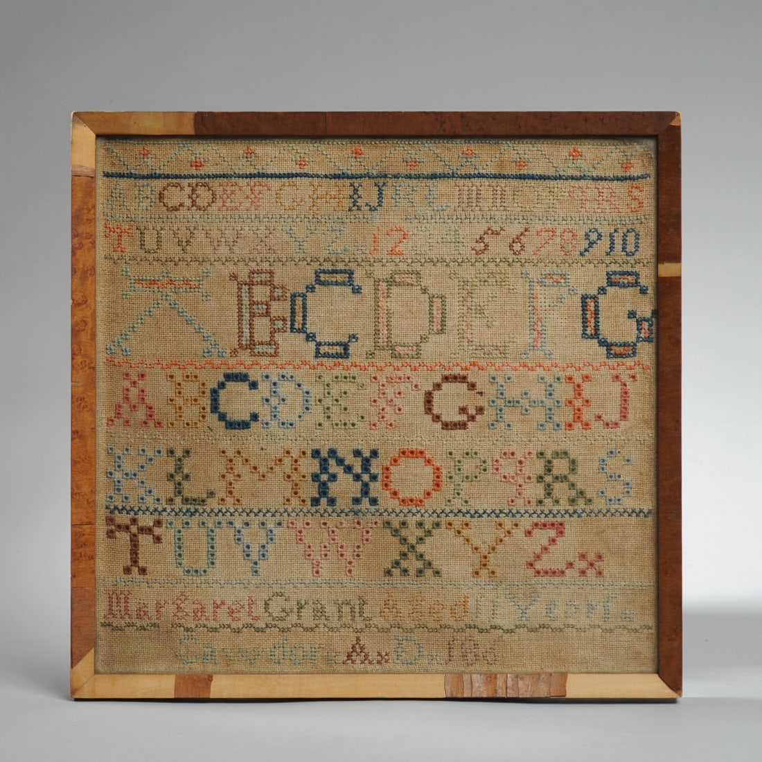 1860s Scottish Schoolgirl Needlework Sampler (1 of 5)