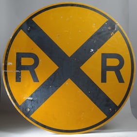 Reflective RR Crossing Sign
