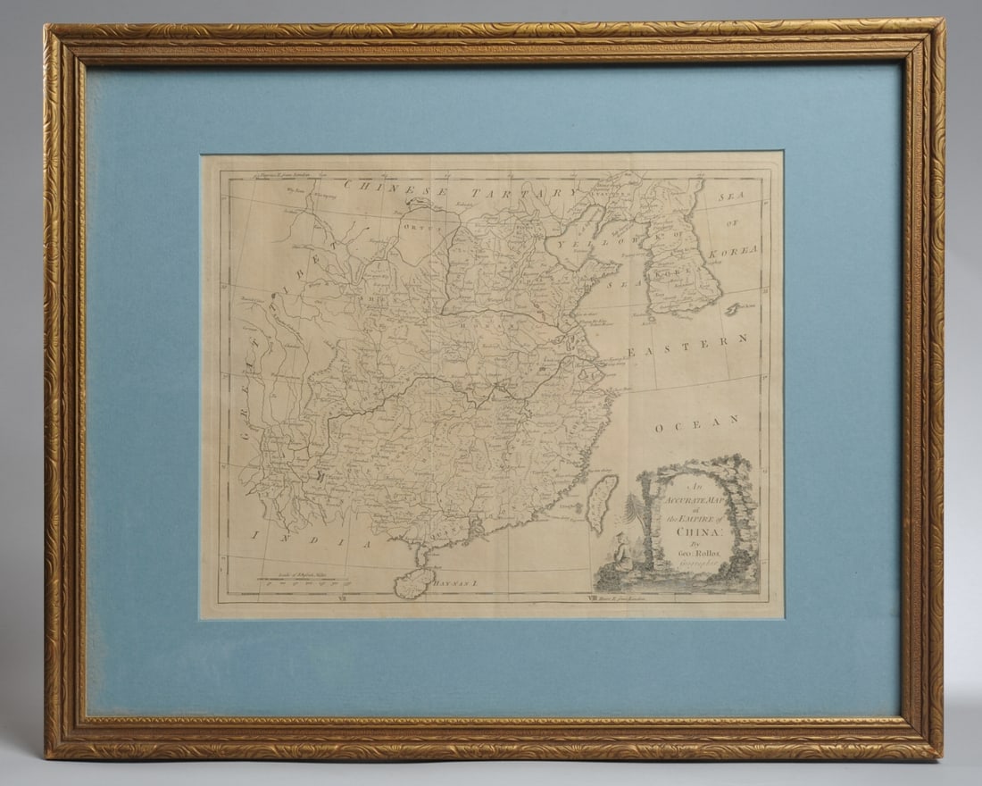 c.1760 Map of the Kingdom of China, George Rollos (1 of 8)