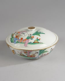 20th C. Chinese Jiangxi Porcelain Warming Dish