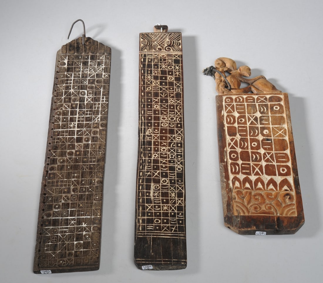 Three Indonesian / Dayak ? Ritual Calendars (1 of 10)