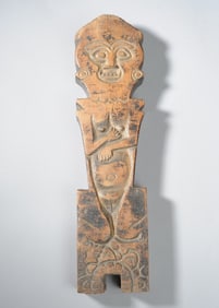 Lombok Carved Wood Figural Element