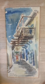 David Gilboa (1910 - 1976) Watercolor on Paper