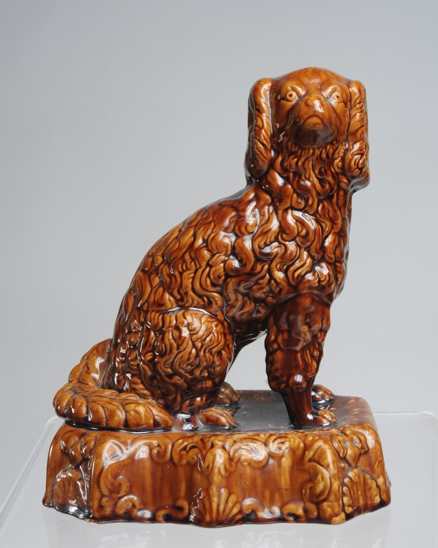 Bennington / Rockingham Dog Doorstop (1 of 9)