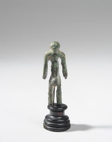 Small Etruscan Bronze Figure of a Man