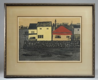 Tamami Shima (1937-1999) 1961 Woodblock Print