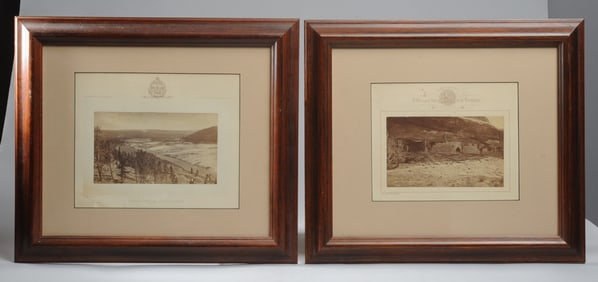 2 Framed W. H. Jackson Photos of the Southwest