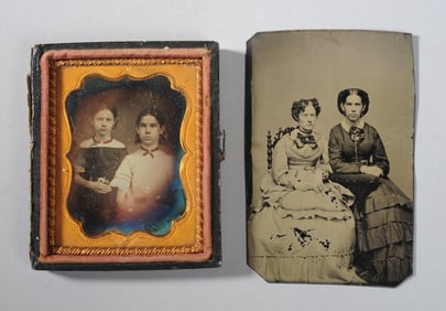 Early Photos of Same Pair as Girls and Women