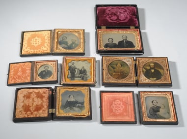 Cased Photo Lot: Ambrotypes & Tintypes