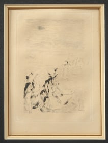 Pierre-Auguste Renoir, Sur la Plage, etching