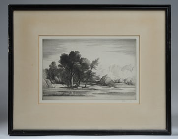 Thomas W. Nason Engraving, Amston Pond