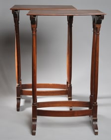 Pair Mahogany Side Tables