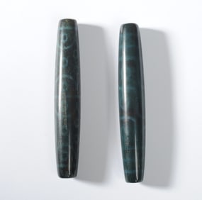 Two Large Vintage / Antique Dzi Beads