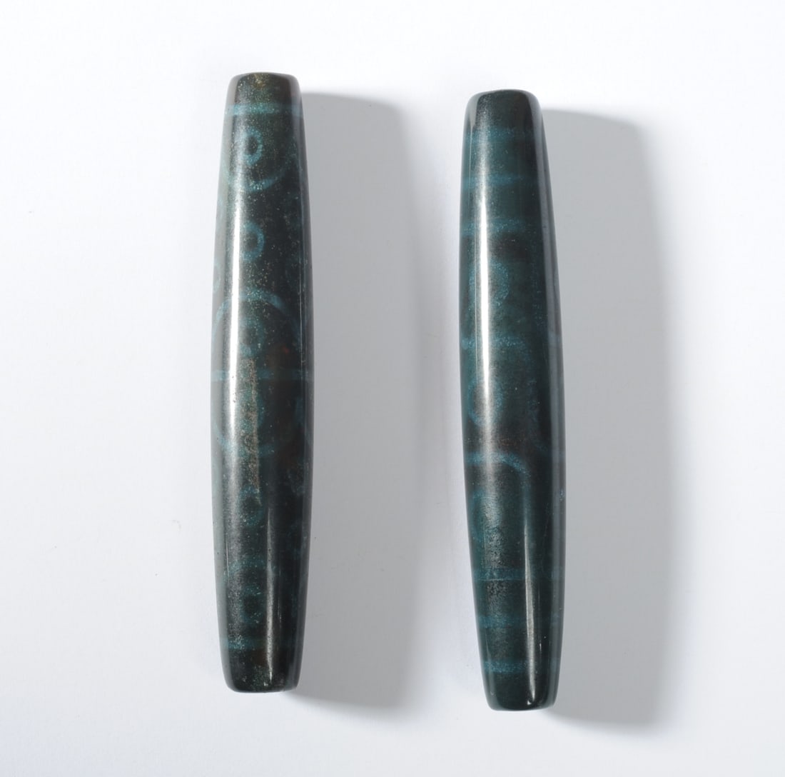 Two Large Vintage / Antique Dzi Beads (1 of 11)