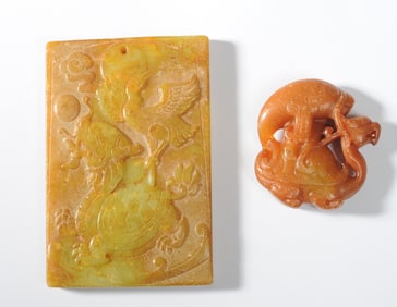 Two Chinese Hardstone Carvings