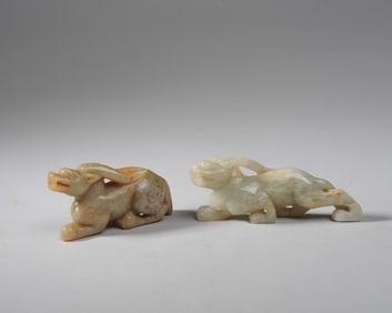 2 Chinese Jade or Hardstone Carvings