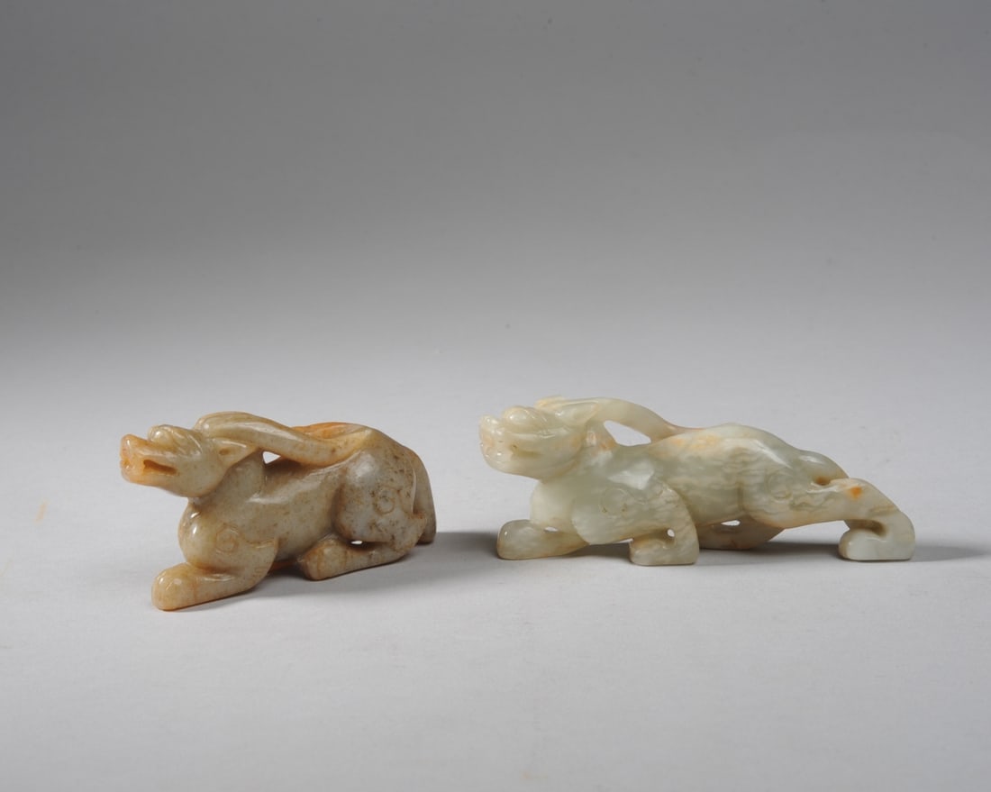 2 Chinese Jade or Hardstone Carvings (1 of 6)