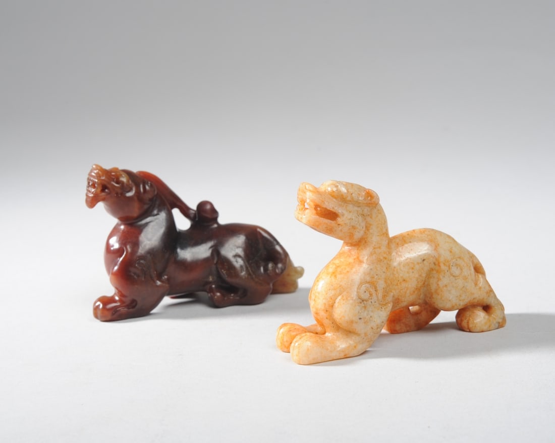 2 Chinese Hardstone Carvings (1 of 4)