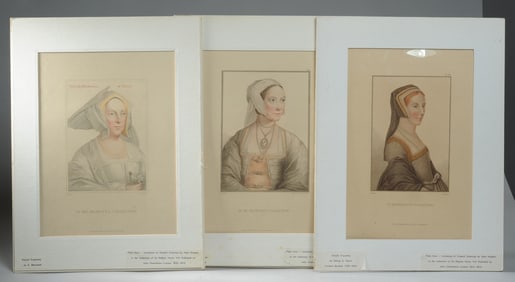 Three 19th C. Engravings of Royal Women