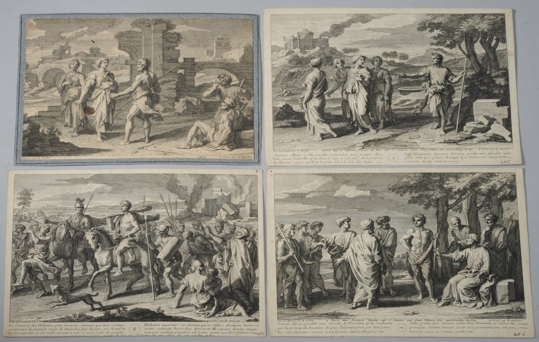 Four 18th C. Prints Engraved by Benoit Audran (1 of 7)