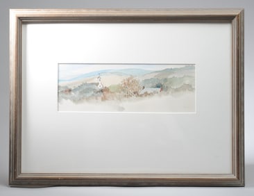 Watercolor Landscape Signed Desha
