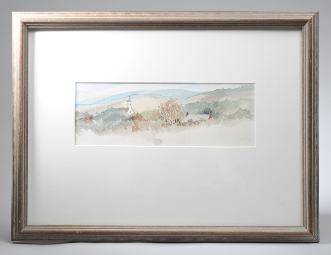 Watercolor Landscape Signed Desha (1 of 3)