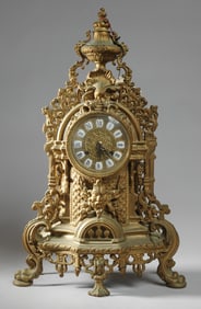 Les Classiques Brass Mantel Clock
