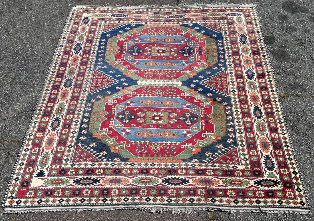 Hand Knotted Kazak Style Rug (1 of 8)