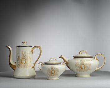 Edward VIII Coronation Teapot Coffee Pot Sugar