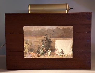 Vintage Diorama, Colonial American Scene
