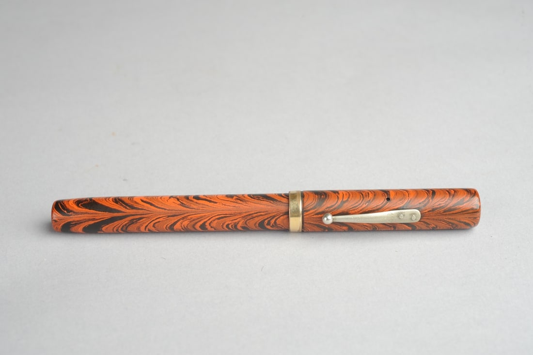 Vintage Waterman Emblem Fountain Pen: L: approx. 5 3/8". Seamless shipping is available through LiveAuctioneers at checkout, but you are welcome to arrange your own shipping if you prefer—many bidders find this can be the more economica