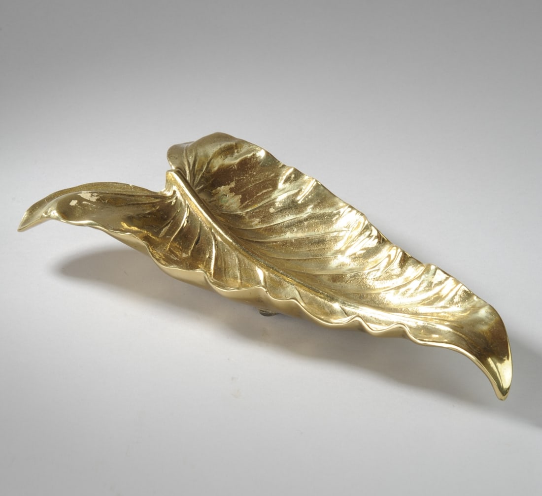 Leaf-Form Brass Dish (1 of 4)