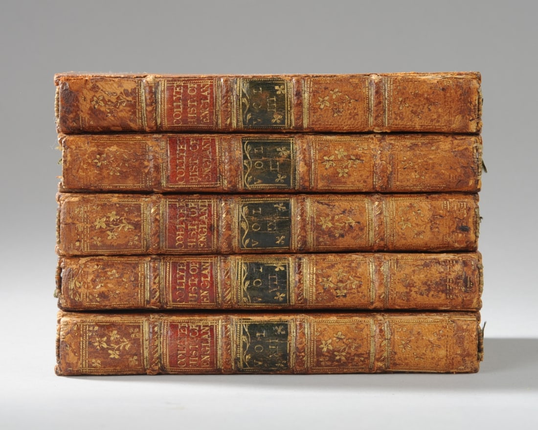5 Vols. Collyer's History of England c. 1770s (1 of 6)