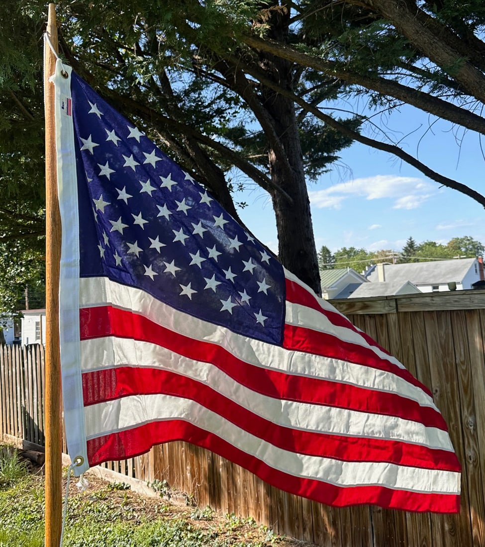 US Flag Flown Over Capitol for 9/11 Anniversary (1 of 6)