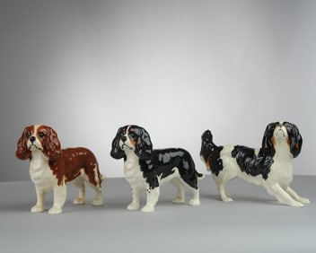 Three Beswick Porcelain Spaniels