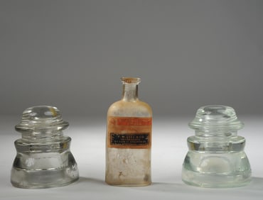Staunton, Va. Poison Bottle + Insulators