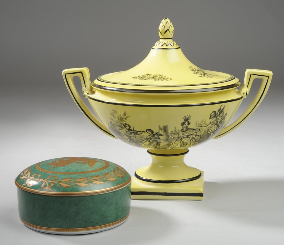 Two pcs. Mottahedeh Porcelain (1 of 6)