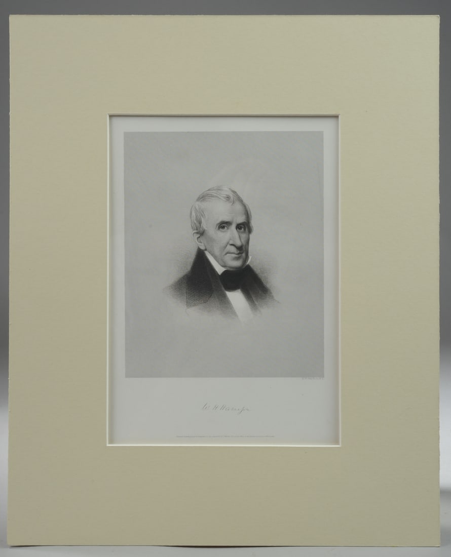 William Henry Harrison Etching (1 of 3)