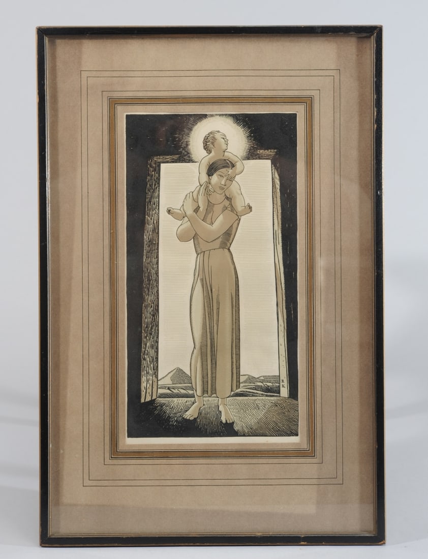 After Rockwell Kent, Engraving, Wayside Madonna (1 of 3)