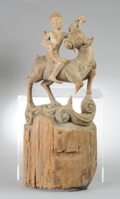 Burmese Carved Wood Nat Figure