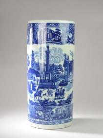 Victoria Ware Flow Blue Umbrella Stand