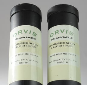 Two Orvis Clearwater Series Graphite Fishing Rods