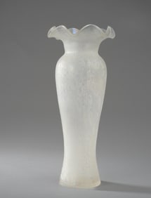 Frosted Art Glass Vase