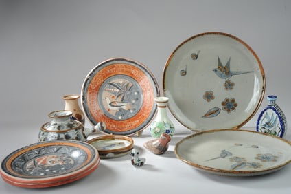 Lot Tonala Pottery, some Ken Edwards