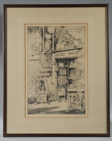 A. A. Blum Signed Etching "Peter Smith"
