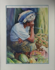 Kathy Young Ross (1926 - 2020) Watercolor on Paper