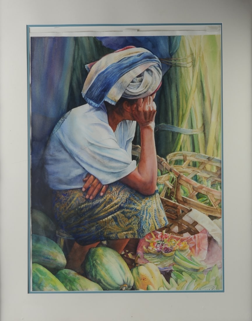 Kathy Young Ross (1926 - 2020) Watercolor on Paper (1 of 3)