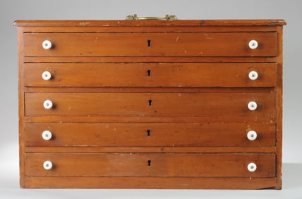 Early 20th C. Spool Cabinet